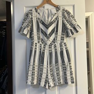 Chevron Eyelet Anthropologie Romper